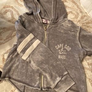 Girls cape cod zip up hoodie.